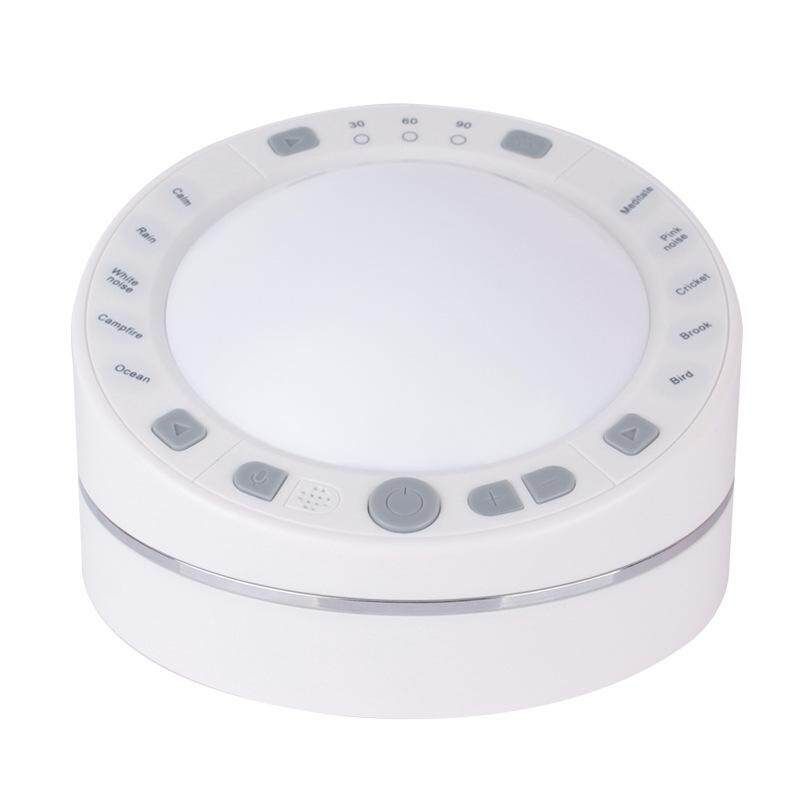 White Noise Sleep Instrument 10 Natural Sound Sleep Therapy Machine Home Office Travel