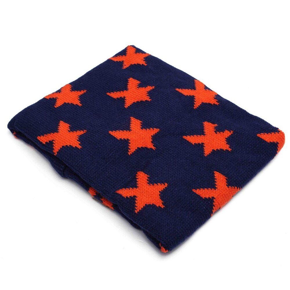Boys Girls Neck Baby Kids Star Toddlers Knitted Circle Scarf Shawl Winter Warmer Tibetan Green
