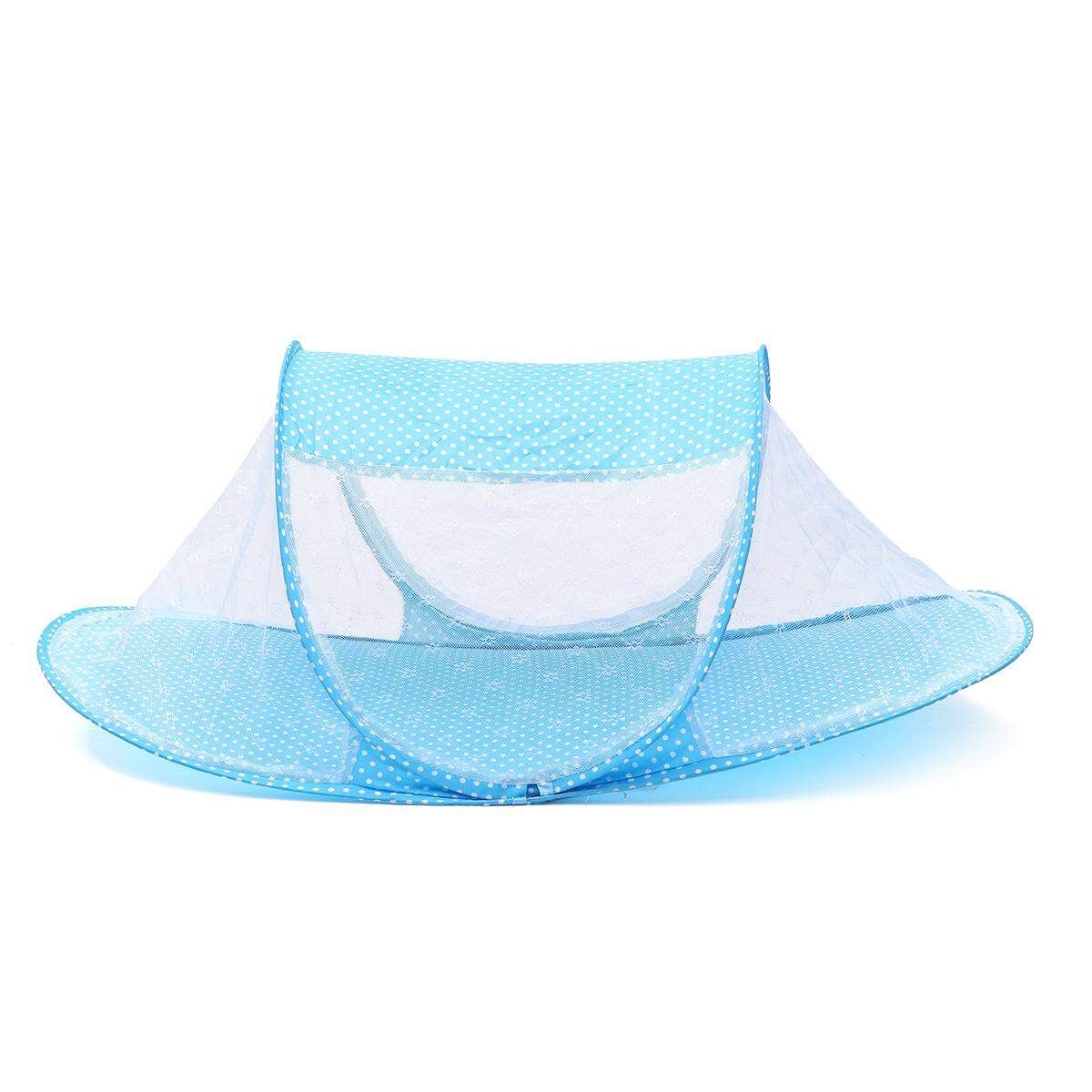 0-3 Years Baby Bed Tent Crib Mattress Portable Foldable Mosquito Net Newborn Bedroom Travel Bed Blue (blue)