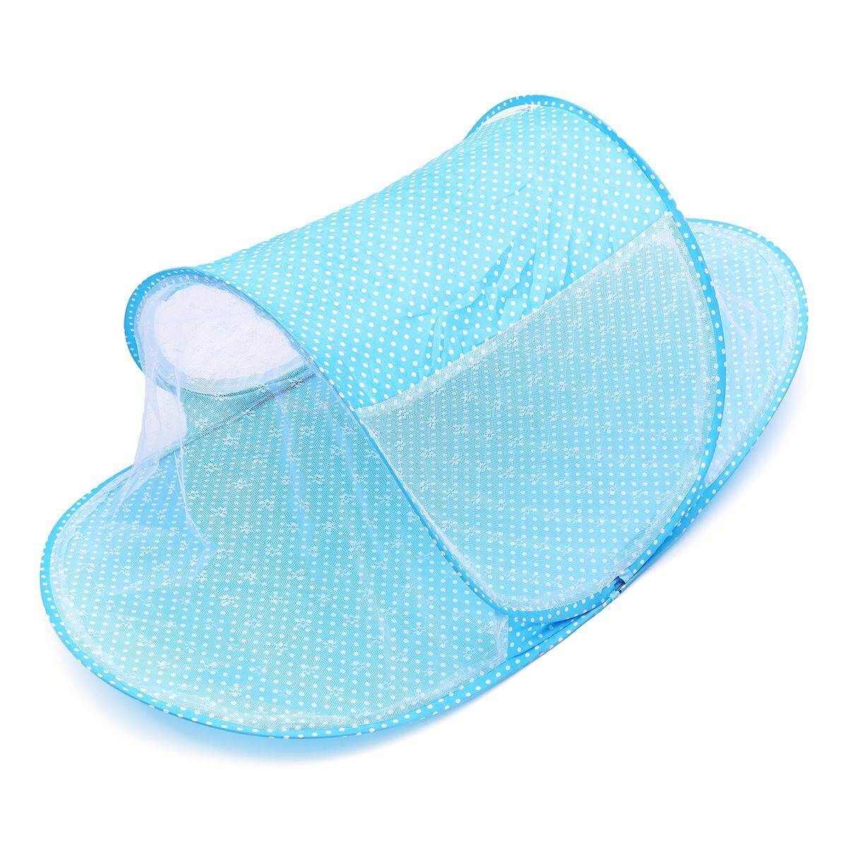 0-3 Years Baby Bed Tent Crib Mattress Portable Foldable Mosquito Net Newborn Bedroom Travel Bed Blue (blue)