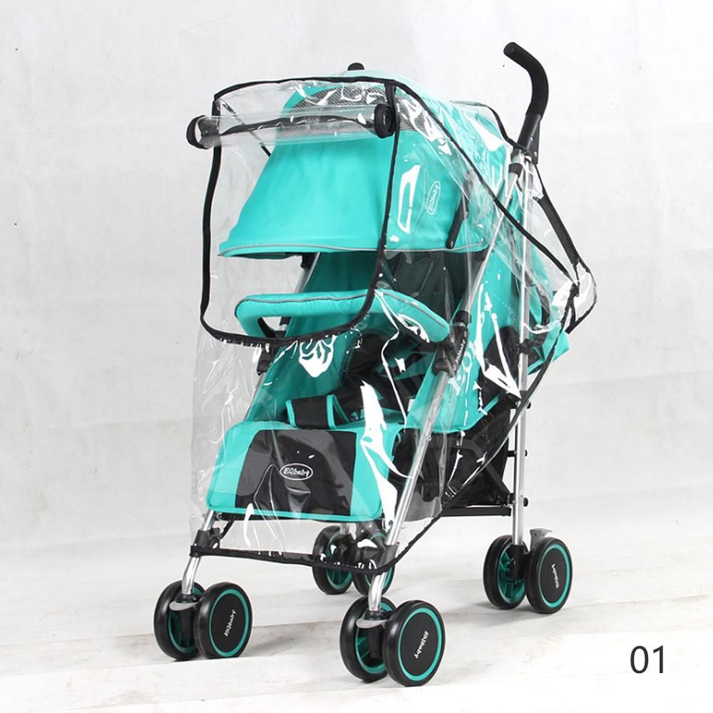 Poussette Transparente etanche Pour Bebe, Protection Contre La Pluie, La Poussiere, Le Vent, Fermeture eclair, Accessoires Standard