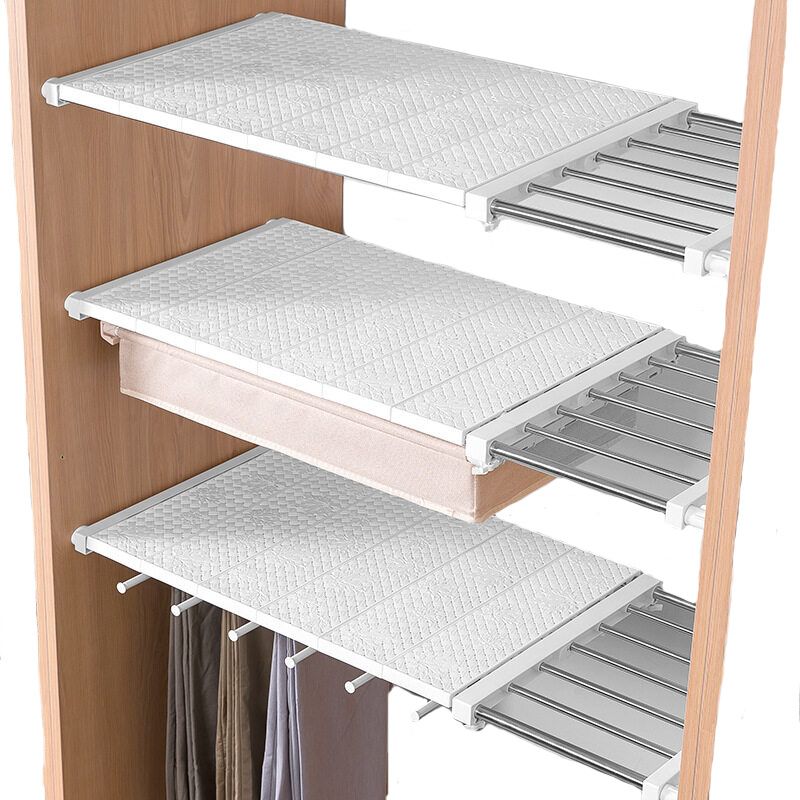 Wardrobe Storage Rack Adjustable Shoes Rack Space Saving