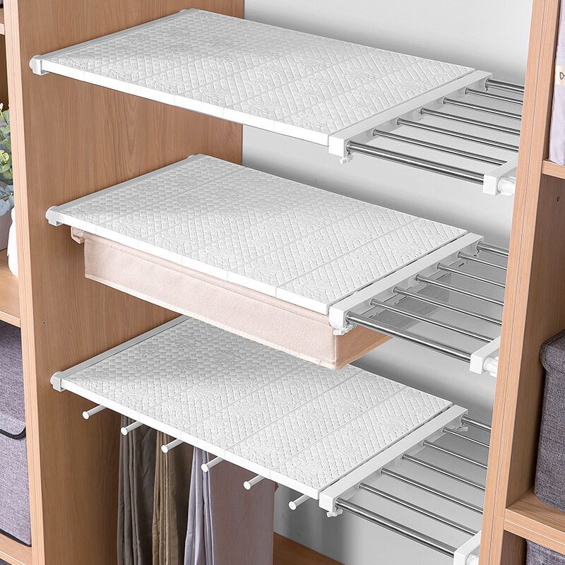 Wardrobe Storage Rack Adjustable Shoes Rack Space Saving