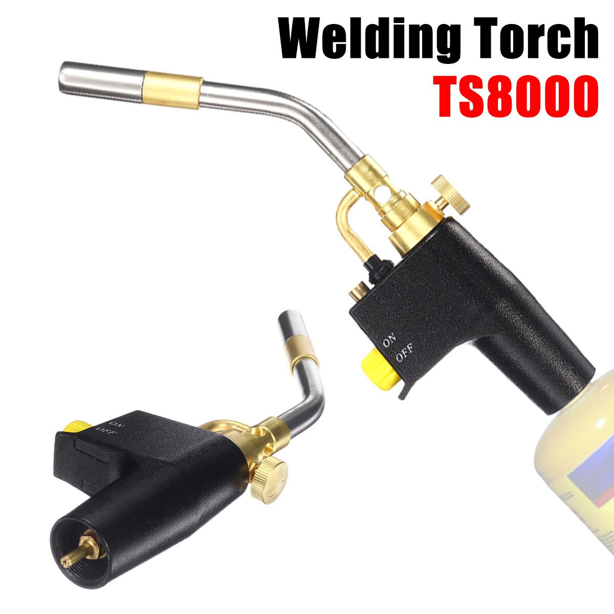 TS8000 Style High Temperature Brass Mapp Gas Torch Propane Welding Plumbing