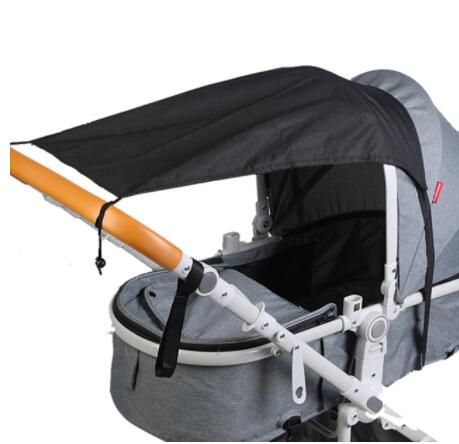 Accessoires De Poussette Pour Bebe, Housse Pare-soleil En Fil Doux Et Respirant, Panier De Protection Solaire Pour Bebe, Couverture De Poussette, Moustiquaire Pour Poussette Black Stroller Cover