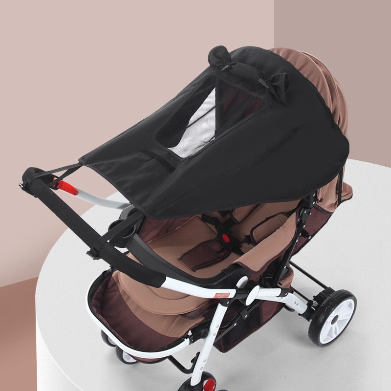 Accessoires De Poussette Pour Bebe, Housse Pare-soleil En Fil Doux Et Respirant, Panier De Protection Solaire Pour Bebe, Couverture De Poussette, Moustiquaire Pour Poussette BK Stroller Sunshade
