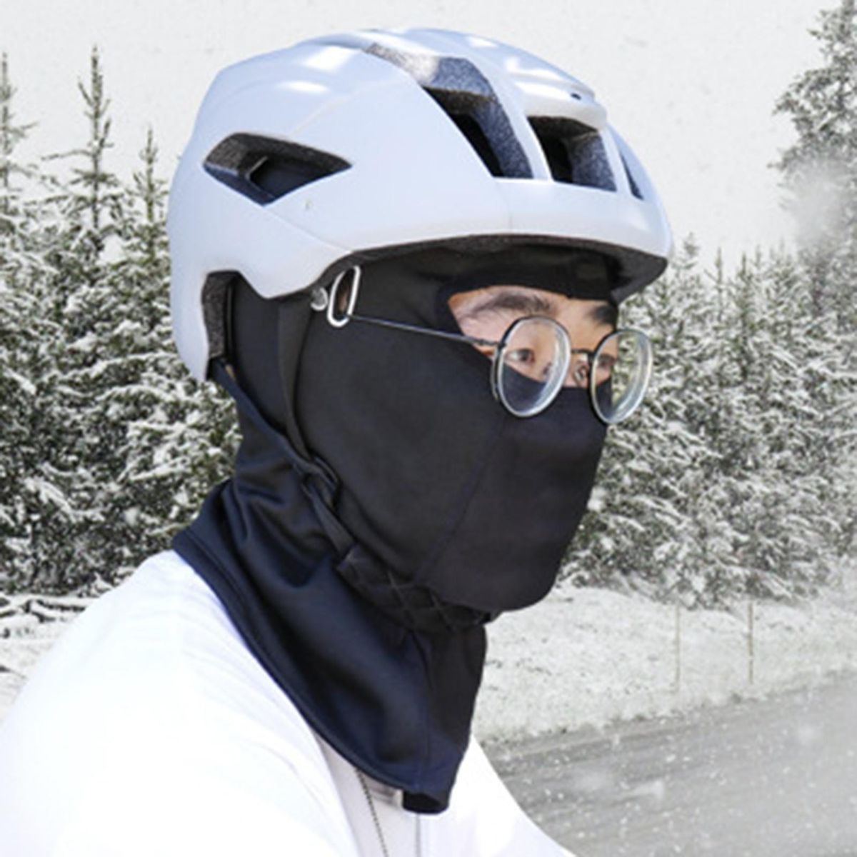 Head Neck Warmer Motorcycle Head Face Neck Cover Black