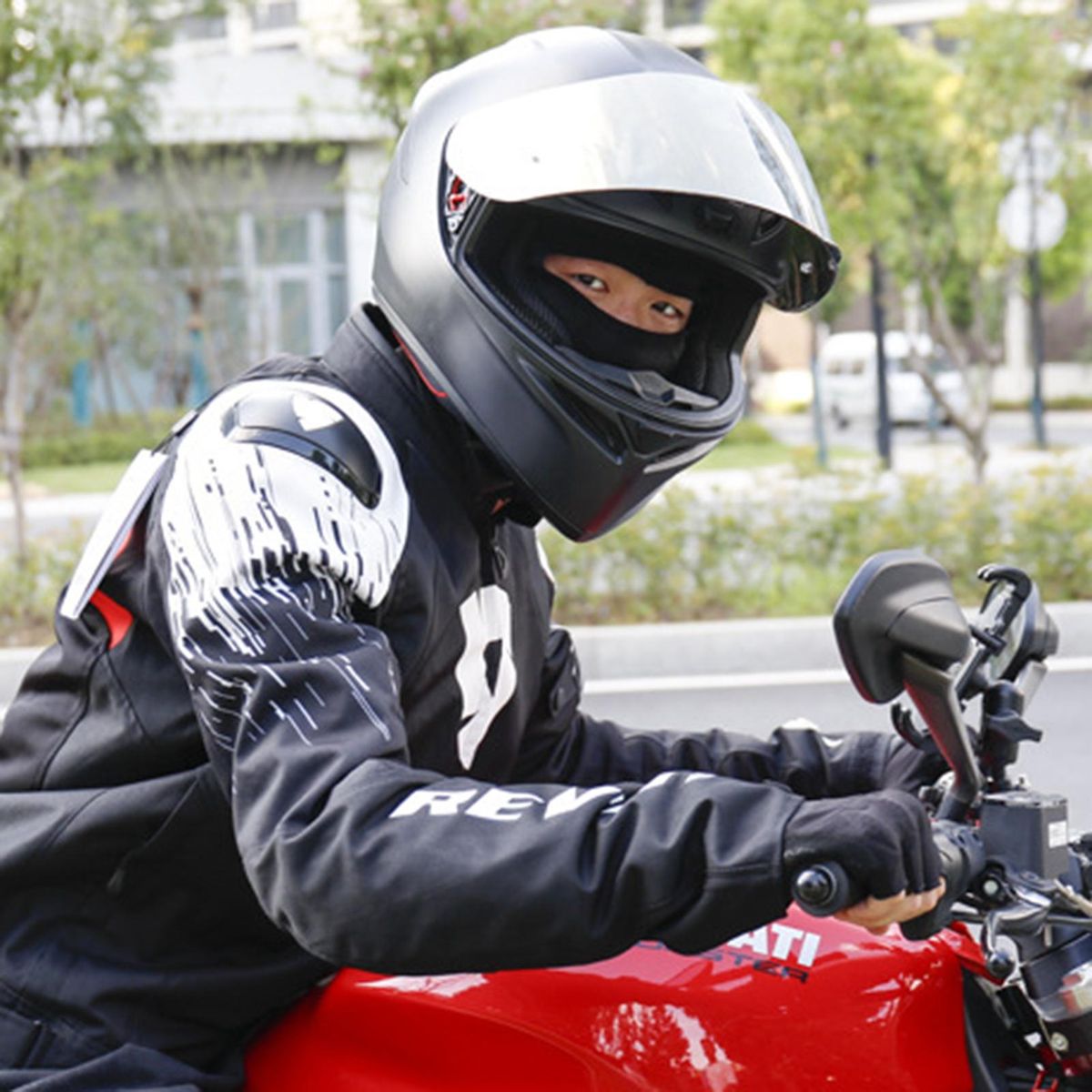 Head Neck Warmer Motorcycle Head Face Neck Cover Black