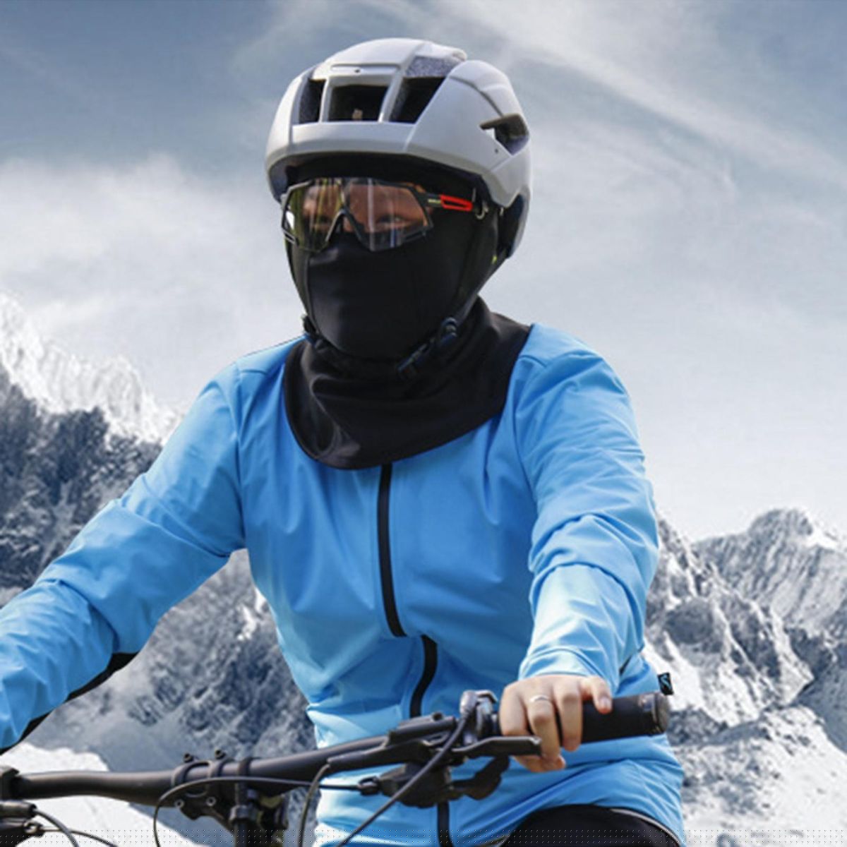 Head Neck Warmer Motorcycle Head Face Neck Cover Black