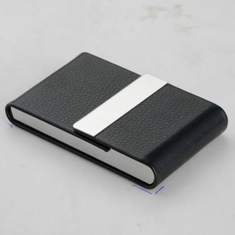 Aluminum Cigar Tobacco Case Tobacco Holder Pocket Box Storage Container Stainless Steel PU Card Smoking Case Accessories