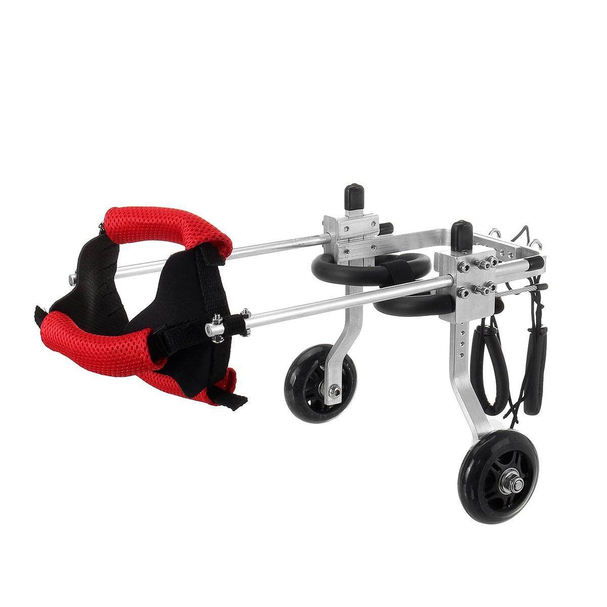 Pet Dog Wheelchair Aluminum Alloy For Handicapped Hind Legs Puppy Walk Cart