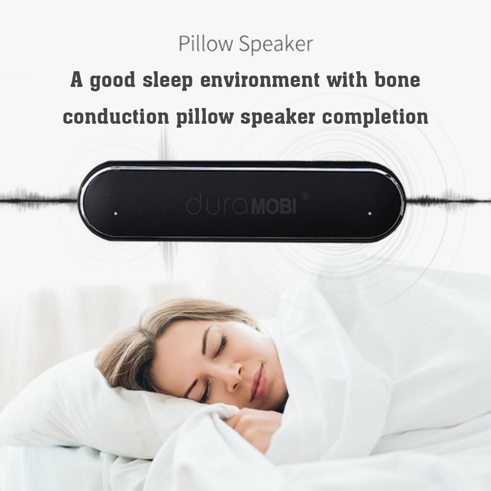 dura MOBI Pillow Speaker Sleeping Bone Conduction BT5.0 Timer T-Flash Card Fast Charging Portable Size