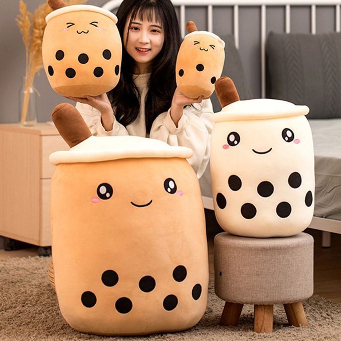 Bubble Tea  Up Plush Toy  Ow  UshionSoft Doll Kids Toys Birthday Gift-white-35cm