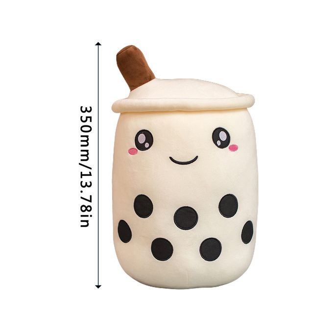 Bubble Tea  Up Plush Toy  Ow  UshionSoft Doll Kids Toys Birthday Gift-white-35cm