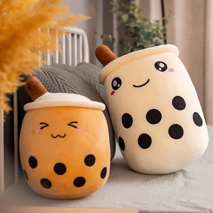 Bubble Tea  Up Plush Toy  Ow  UshionSoft Doll Kids Toys Birthday Gift-white-35cm