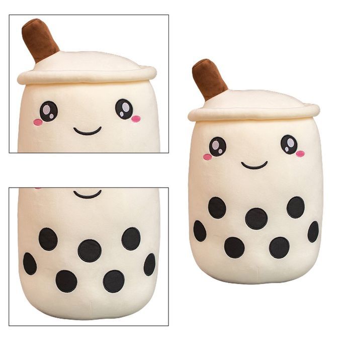 Bubble Tea  Up Plush Toy  Ow  UshionSoft Doll Kids Toys Birthday Gift-white-35cm