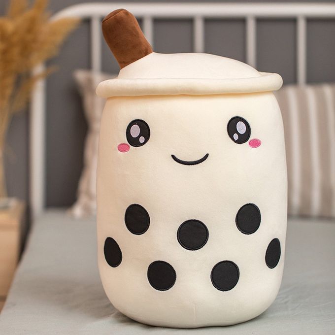Bubble Tea  Up Plush Toy  Ow  UshionSoft Doll Kids Toys Birthday Gift-white-35cm