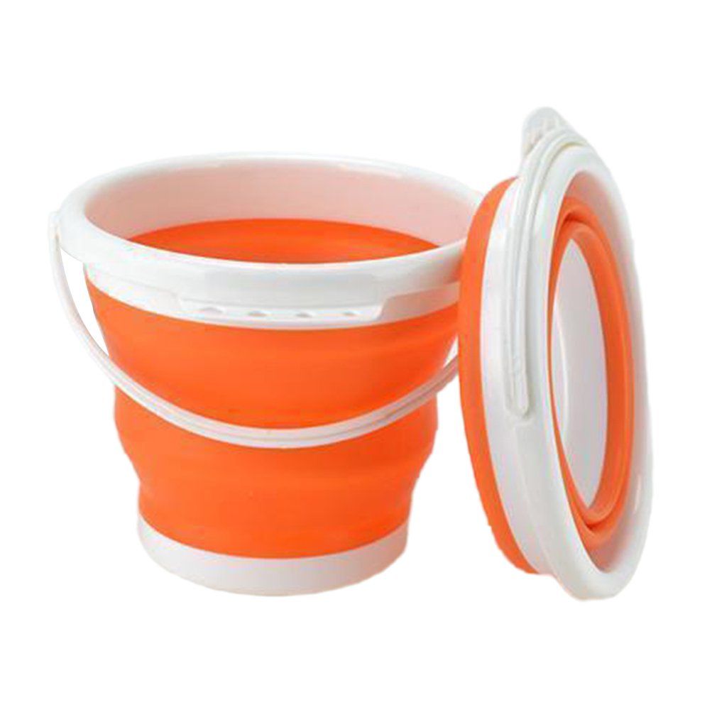 Detachable Washing Machine Portable Special Bucket Retractable Plastic-orange
