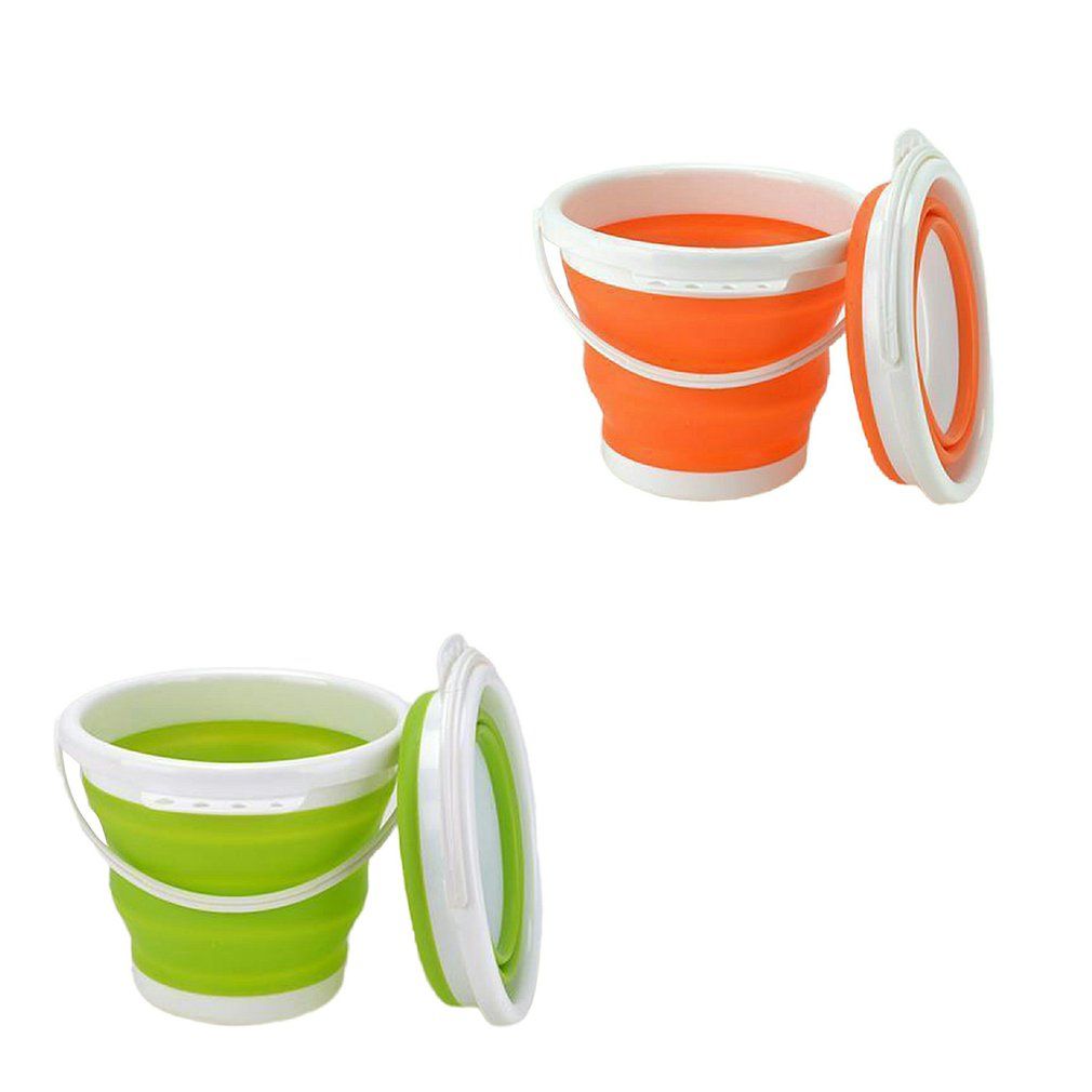 Detachable Washing Machine Portable Special Bucket Retractable Plastic-orange