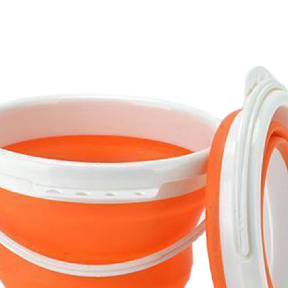Detachable Washing Machine Portable Special Bucket Retractable Plastic-orange