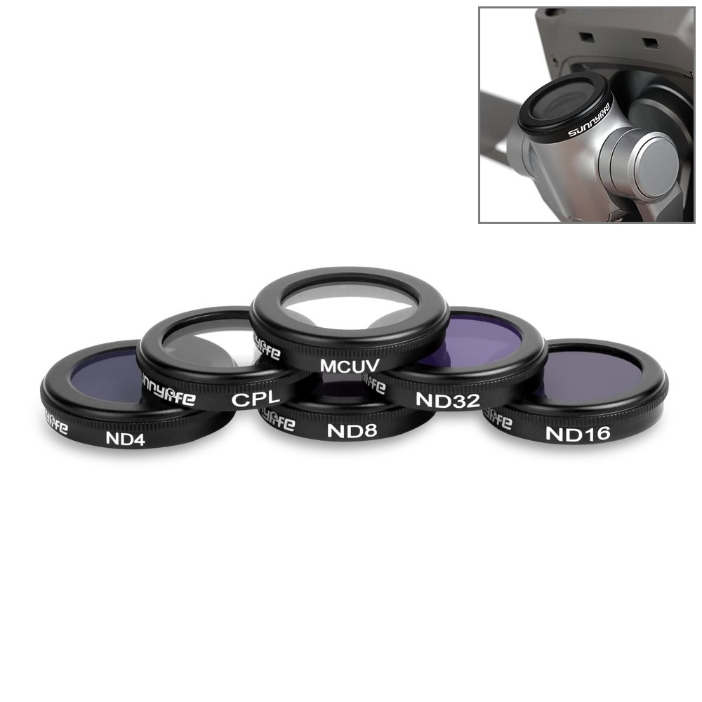 Sunnylife 6 In 1 HD MCUV + CPL + ND4 + ND8 + ND16 + ND32 Lens Filter Kit For DJI Mavic 2 / Zoom