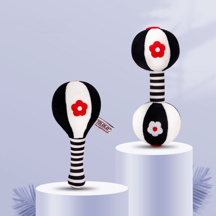 Sand Hammer Dumbbell Baby Rattle Gift