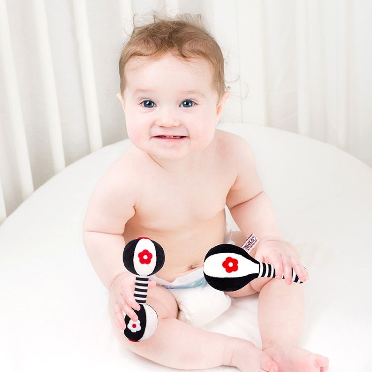 Sand Hammer Dumbbell Baby Rattle Gift