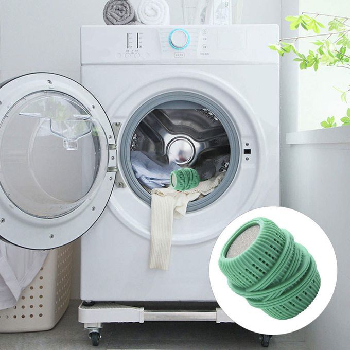 Cleaning Ball Reusable Anti-Twist Convenient For Washing Machine Green