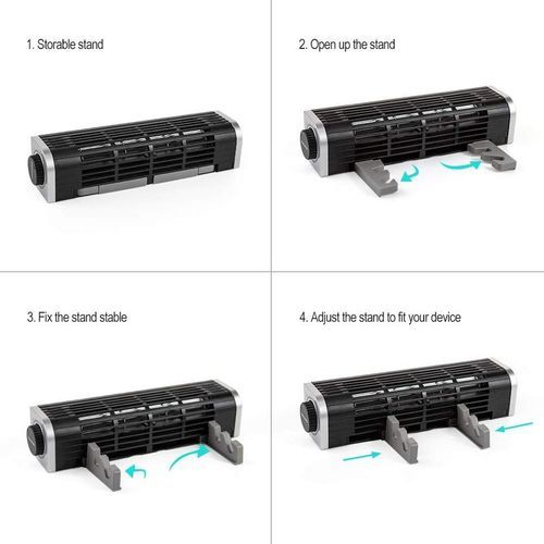 Laptop Tablet Phone Power Cooler External USB Cooling-Black