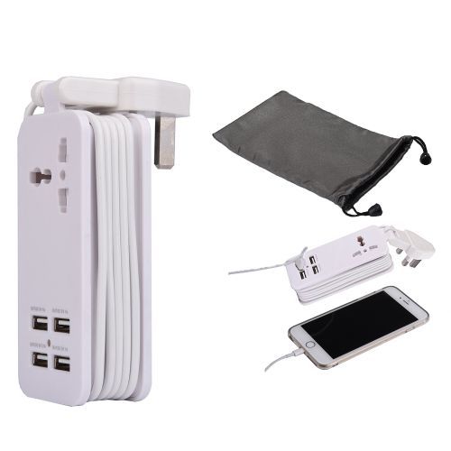4 Port Usb Universal Portable Charging Station W