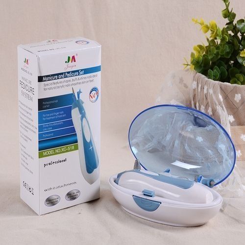Toddler And Adults Safety Nail Care Electric Nail Trimmer/Clipper Sets.For Babies,Newborn,Toddlers Toes And Fingernails-Blue