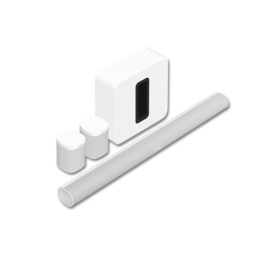 Wireless Bluetooth Surround Sound Set With Arc And 2 X One Sl- White