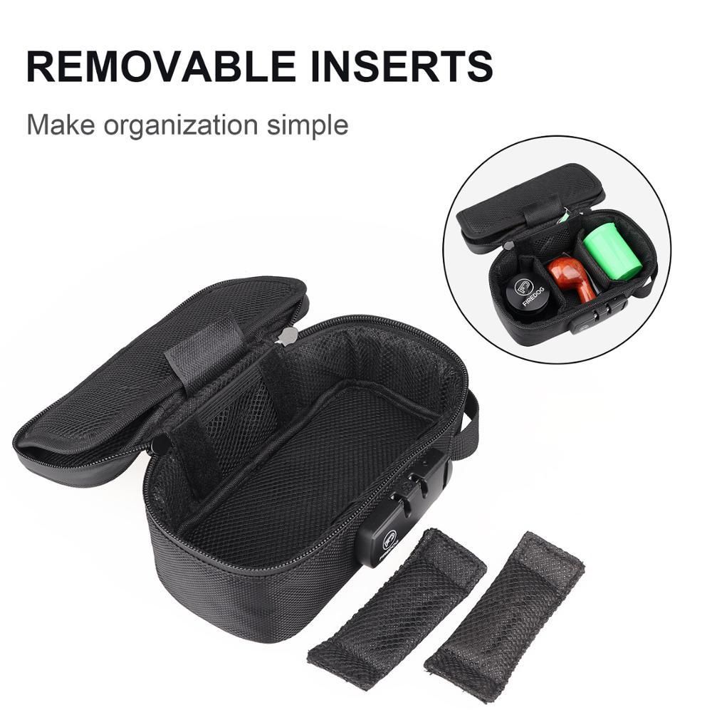 Odor Smell Proof Tobacco Smoking Stash Bag Tobacco Pipe Bag Case Combination Lock Tobacco Jar Bottle Tobacco Storage Case Bag