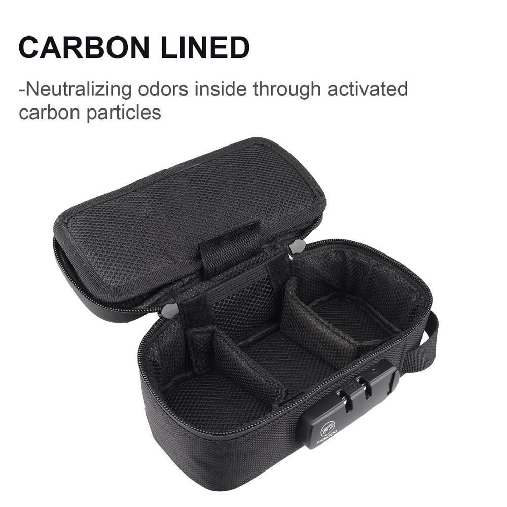 Odor Smell Proof Tobacco Smoking Stash Bag Tobacco Pipe Bag Case Combination Lock Tobacco Jar Bottle Tobacco Storage Case Bag
