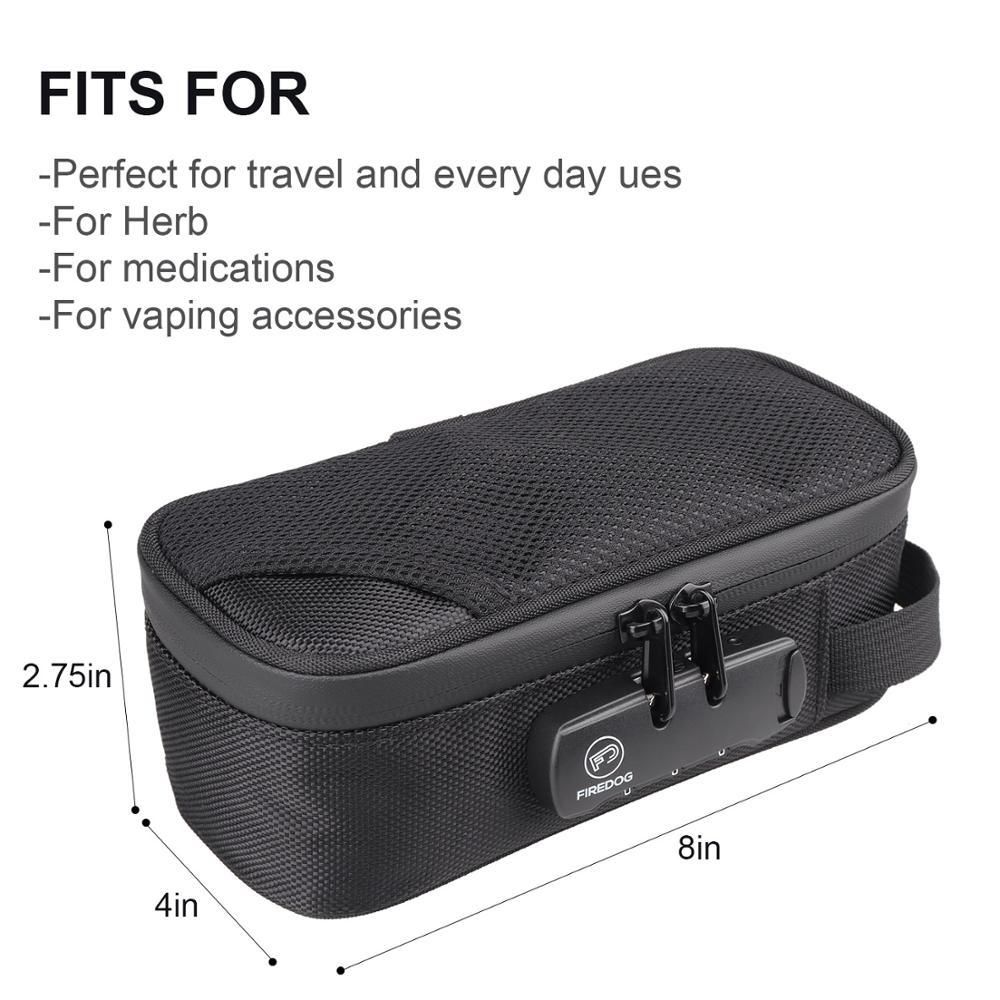 Odor Smell Proof Tobacco Smoking Stash Bag Tobacco Pipe Bag Case Combination Lock Tobacco Jar Bottle Tobacco Storage Case Bag
