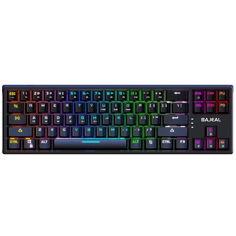 K71 Wired Mechanical Keyboard 71 Keys Gaming Keyboard With RGB Light