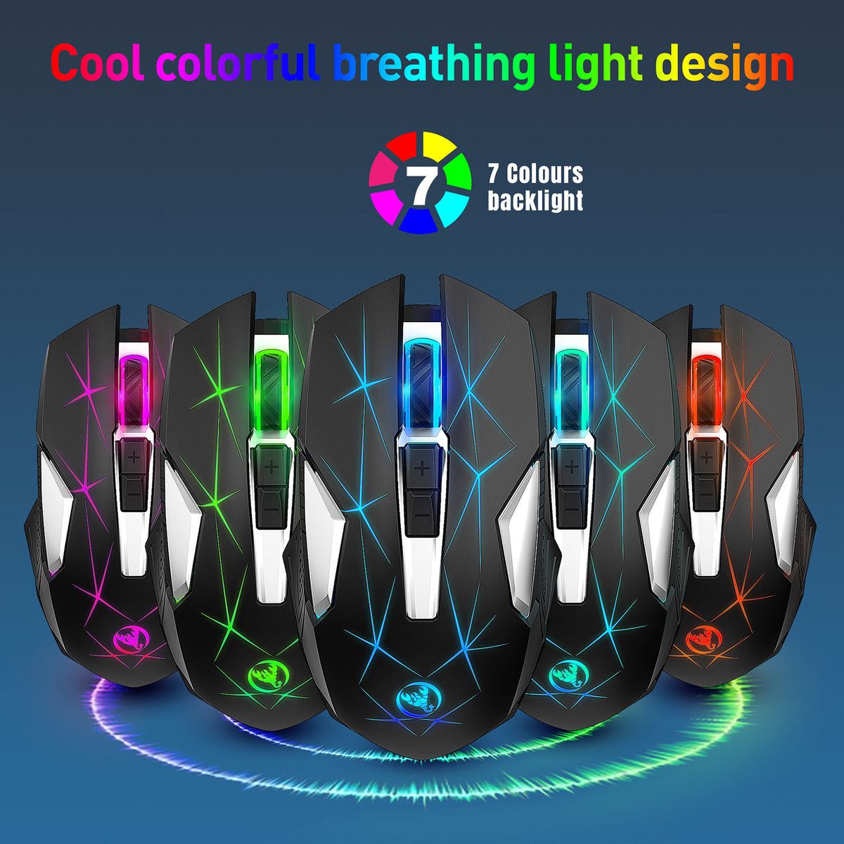 T300 2.4G Wireless Mouse Ergonomic Mouse 600mAh