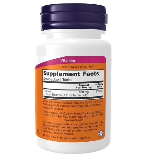 B-1, 100 Mg, 100 Tablets