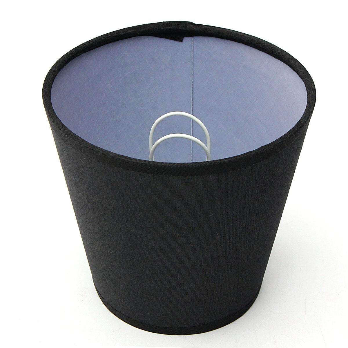 Fabric Chandelier Lampshade Lamp Cover Holder Clip On Sconce Bedroom Beside Bed Lamp Light Decor Black