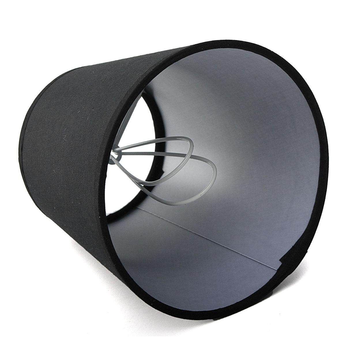 Fabric Chandelier Lampshade Lamp Cover Holder Clip On Sconce Bedroom Beside Bed Lamp Light Decor Black