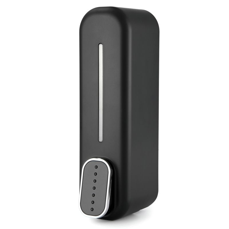 (Black)Wall Mounted Hand  Dispenser Manual Soap Dispenser L