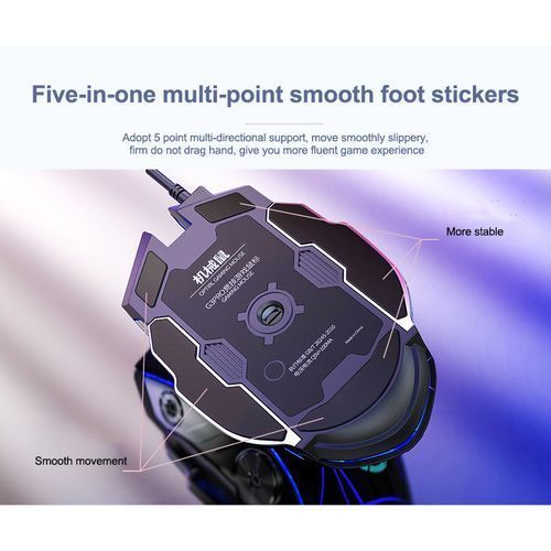 Wired Gaming Mouse 6 Button 3200 DPI Optical USB Computer Mouse
