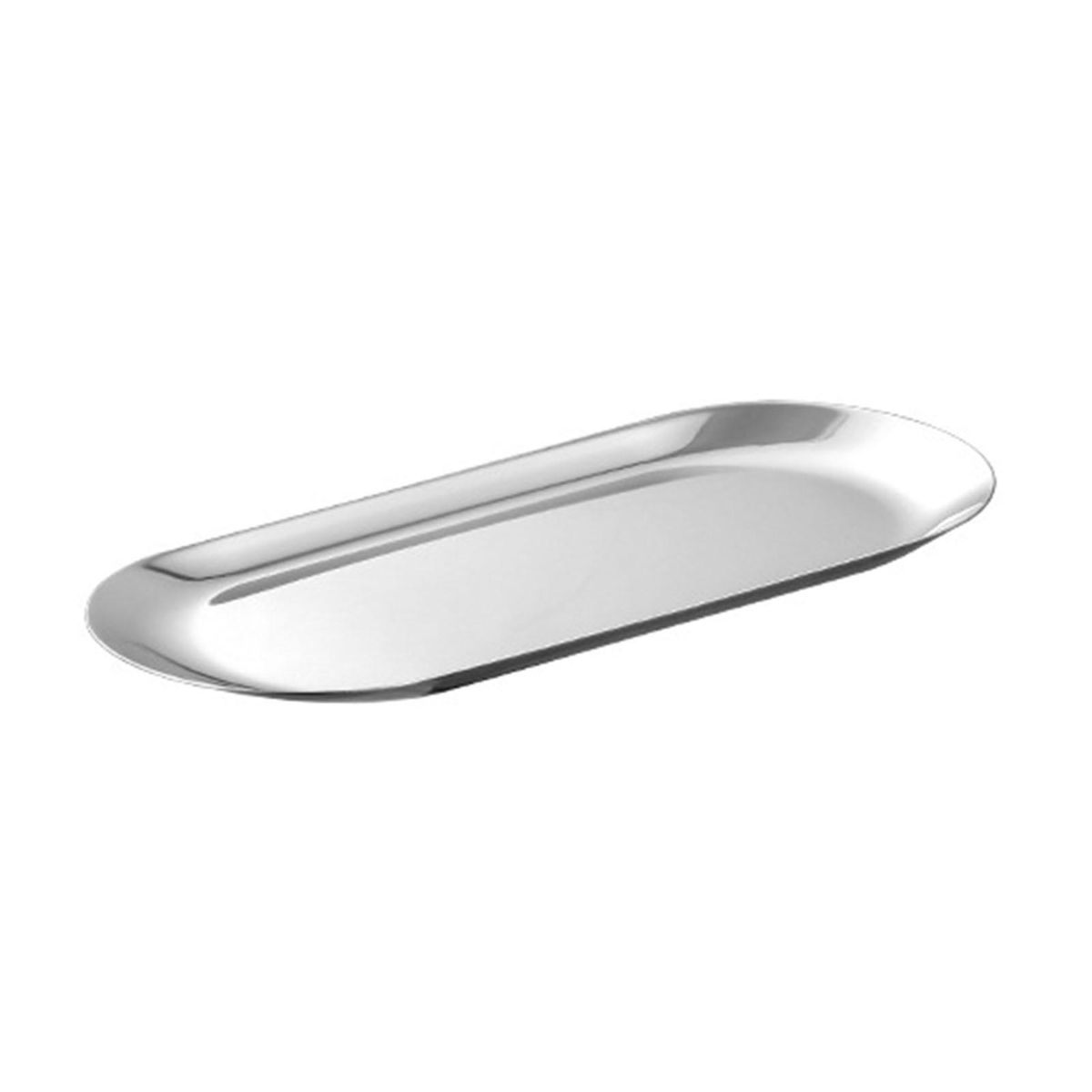 Stainless Steel Barbecue Plate Food Grade Serving Plate Silver