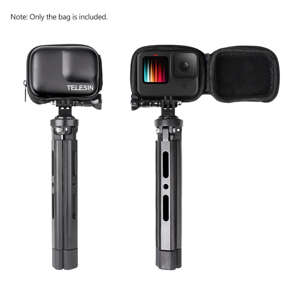 TELESIN Protective Bag Storage Case Zipper Carry Bag Semi-open IP54 Waterproof Replacement for GoPro Hero 9 Black Action Camera
