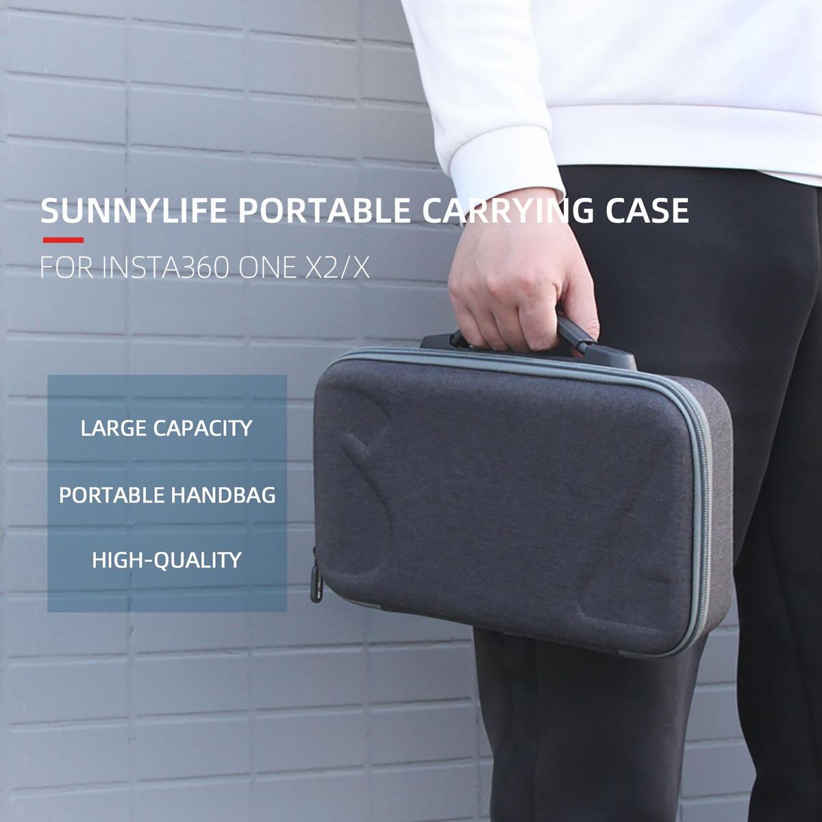 Compatible with Insta360 ONE X2/X Carry Case Protective Bag Portable Traveling Bag for Camera Storage Carrying Multifunctional Accessary