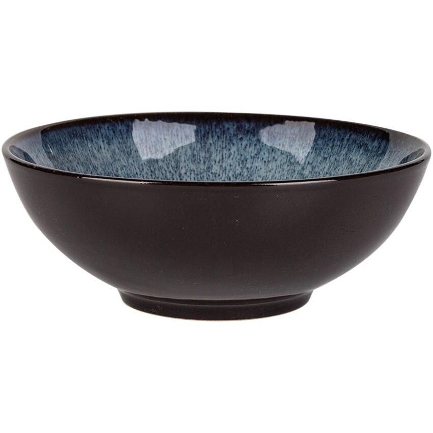 7.6 Inch Retro Porcelain Bowl Japanese Style Kiln Glazed Ceramic Bowl For Rice, Noodles, Cereal, Salad ,Soup Bowl And Desserts