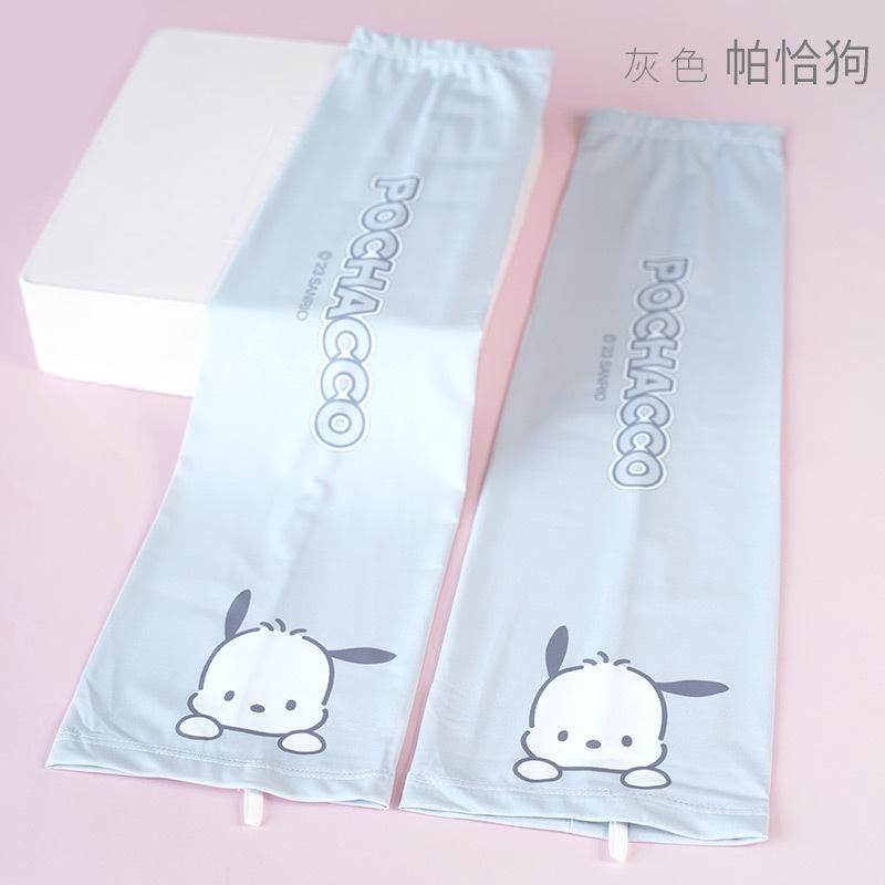 Sanrio Clow M Ice Silk Ice Sleeve Women's Sun Protection Oversleeve Wide Mouth Sleeves Medium and Big Children UV Protection Meilti