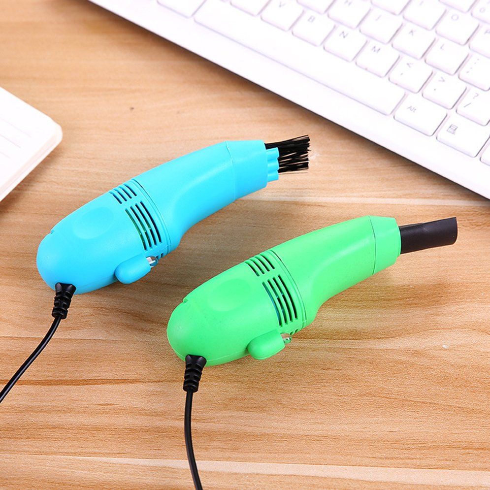 1Pc Usb Keyboard Cleaner Pc Laptop Cleaner Computer Vacuum Cleaning Kit Tool Green