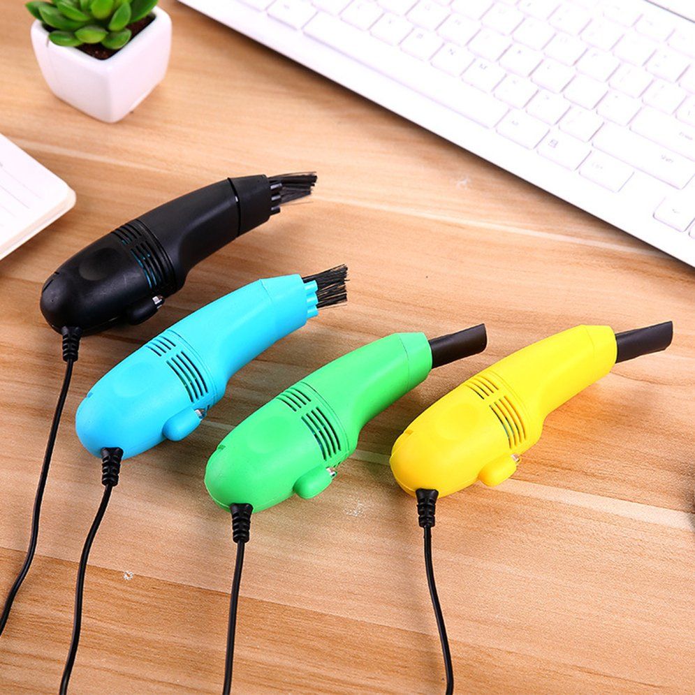 1Pc Usb Keyboard Cleaner Pc Laptop Cleaner Computer Vacuum Cleaning Kit Tool Green
