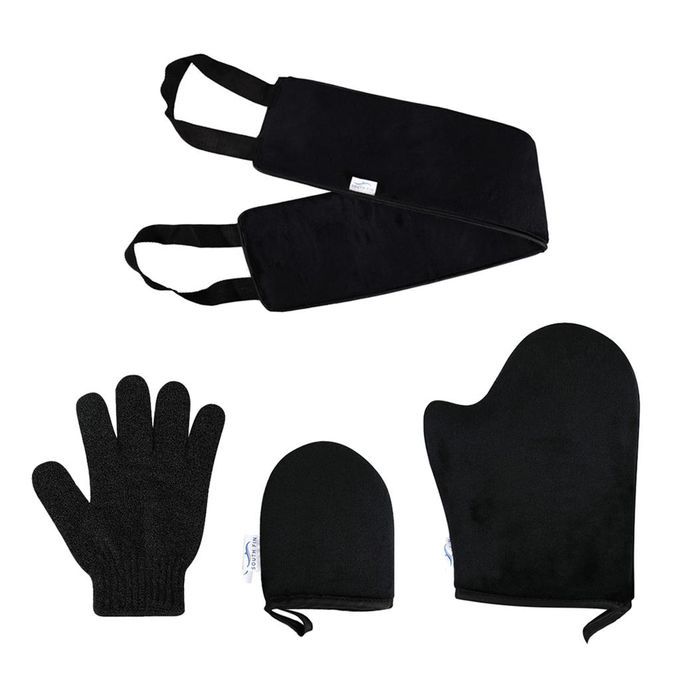 4 Pack Soft Self Tanning Mitt Set For Sunless Tanner And